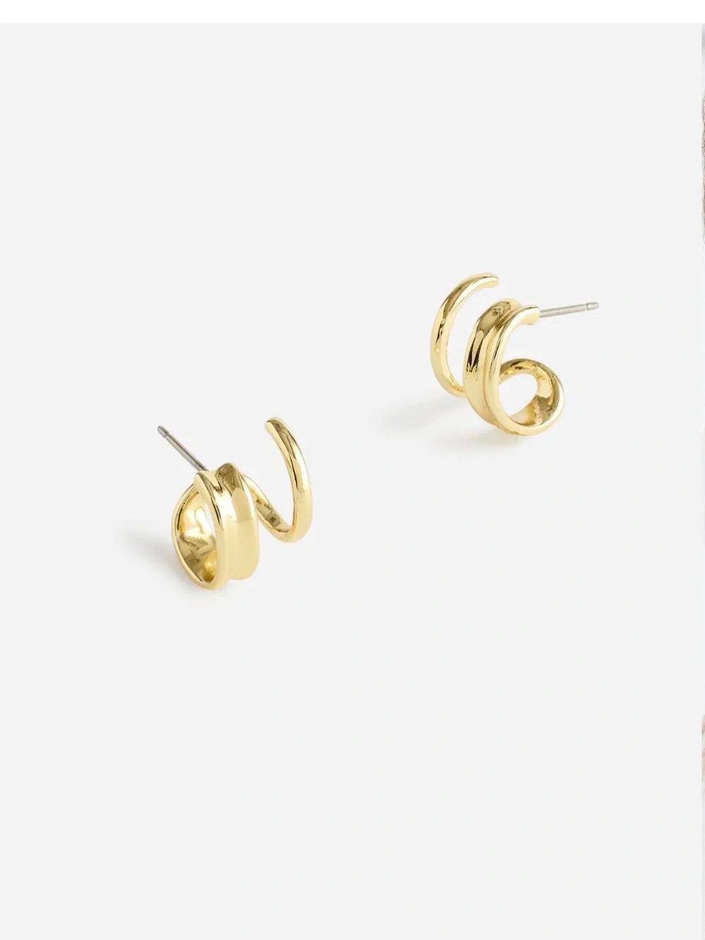 Madewell Variegated Double Hoop Stud Earrings - BRAND NEW